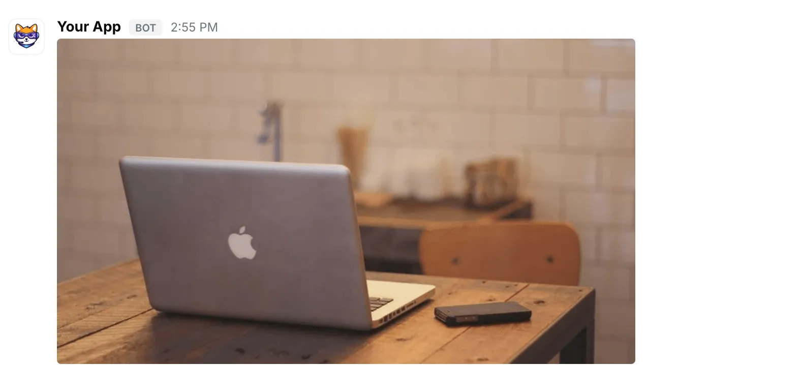 An image without a title — how it renders in Repzo Chat